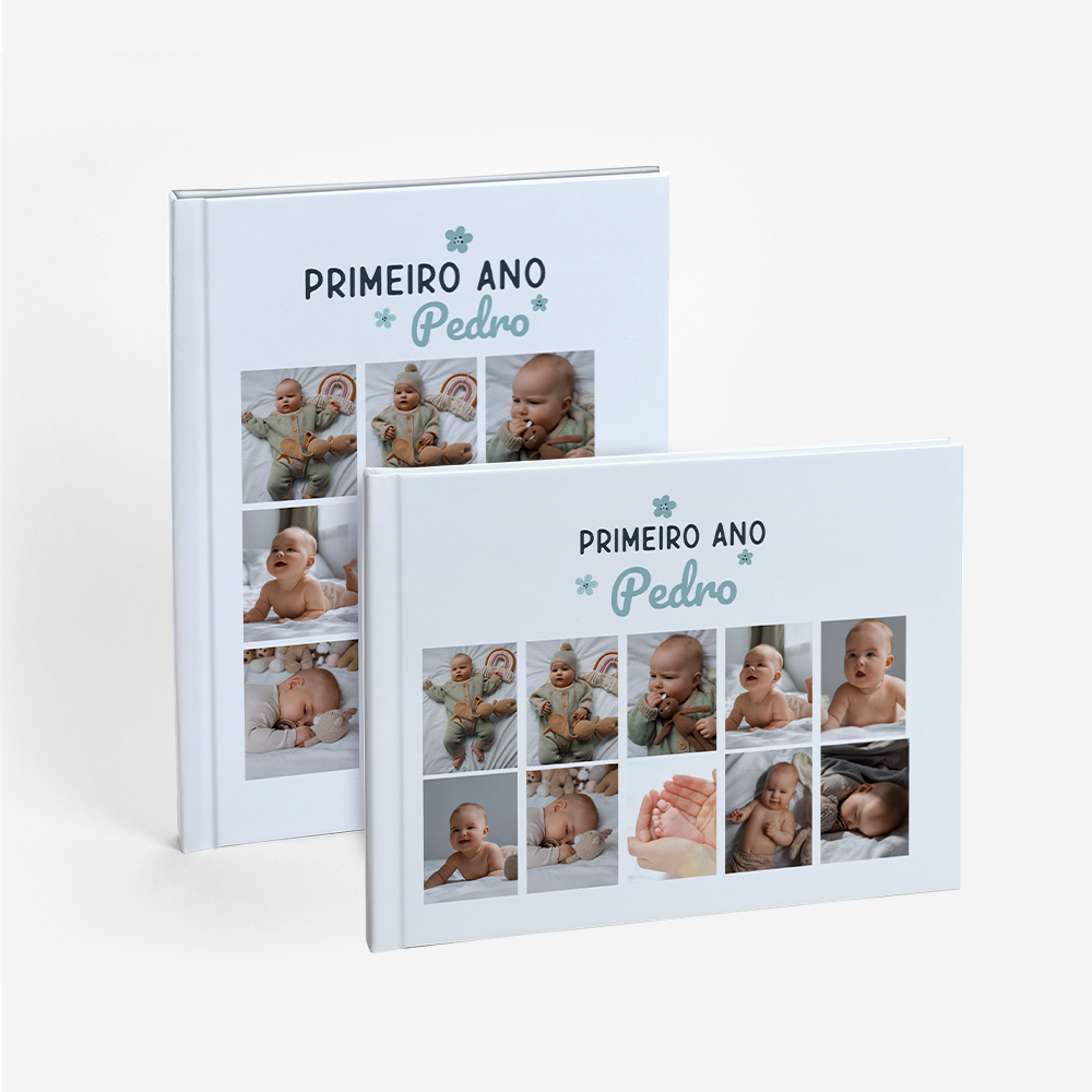 Álbum do Primeiro Ano do Bebé Verde 1